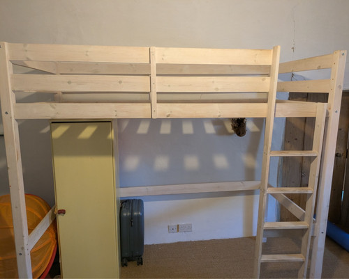 Solid pine wood - bed, frame