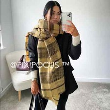 ZARA NEW Plaid Blanket Scarf