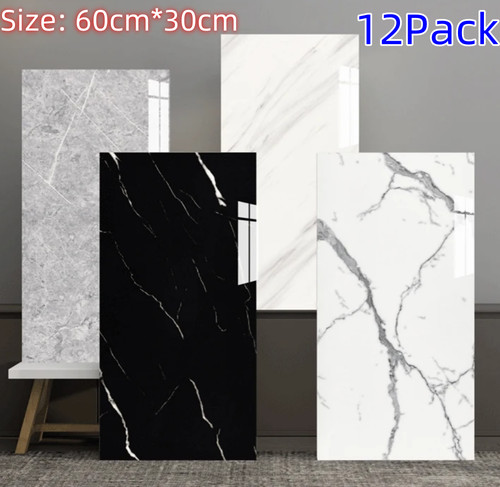 12x pvc marble - marble, wall