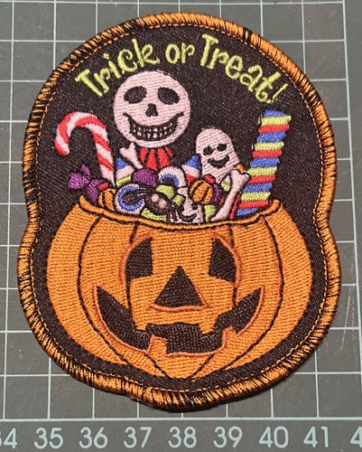 Trick treat badge - trick, patch