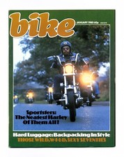 BIKE MAGAZINE JANUARY 1980 - SUZUKI GS1000S HARLEY SPORTSTER BSA A10 MOTOCROSS