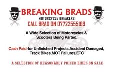 Honda Cbr 600, 400, 500, 900, 1000, 1100, 125 Motorcycles Breaking 