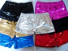 Ladies Women Shiny Metallic