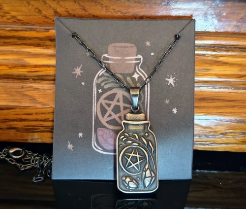 Witch casket charm - casket, bottle