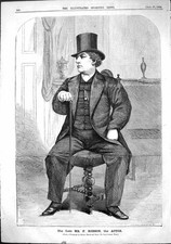 Old Antique Print 1864