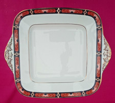 Square Wedgwood CHIPPENDALE sandwich plate with ears. 23 cm. Unmarked