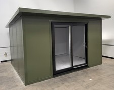4m x 3m Insulated Garden Room Self Build Kit Metal Home Office Gym Studio Pod