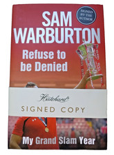 "Refuse to be Denied" by Sam Warburton SIGNED RUGBY BOOK 9781471113086