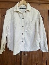 Zara Small Corduroy Jacket Cream