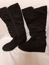 Y Not? Ella Black Faux Suade