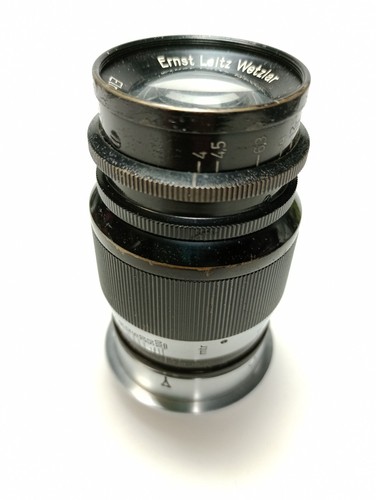 Leica elmar 9cm 90mm black - 9cm, f4