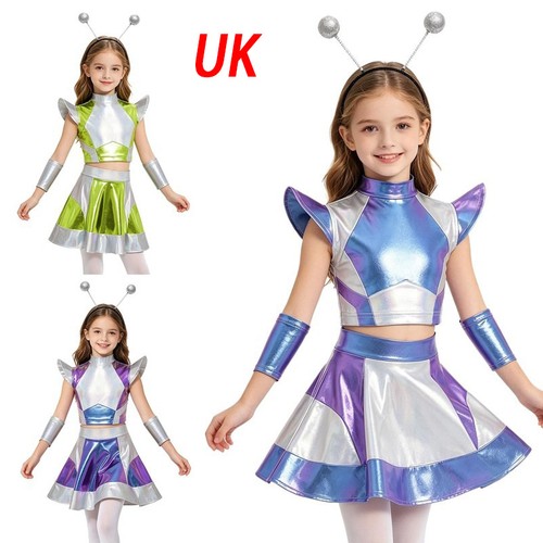 Girls alien costume robot - uk,