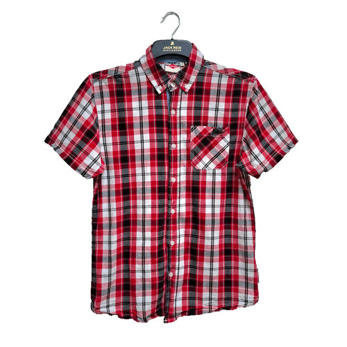 Mens check shirt - shirt, sleeve