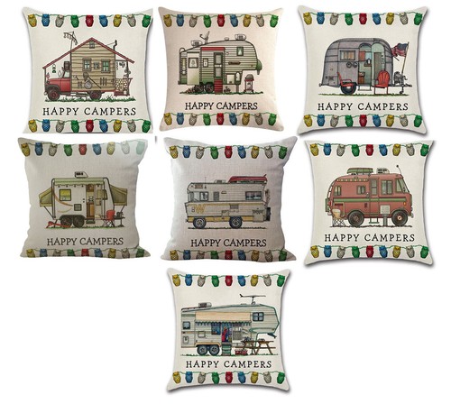 Happy campers caravan - happy,