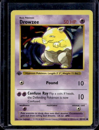 Pokemon card drowzee - pokemon,