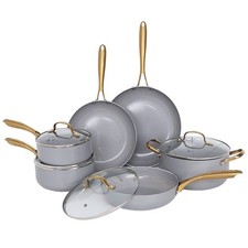 Grey Gold Induction 10 Pc