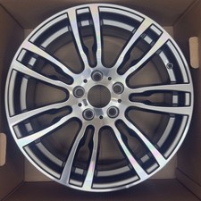 BMW 3 SERIES 403M MSPORT 19x8.5" REAR GREY DIAMOND CUT ALLOY WHEEL  GENUINE X1