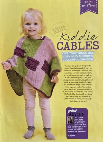 Knitting pattern girls - pattern, cable
