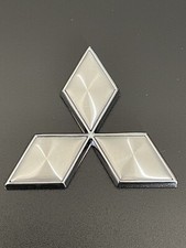 Silver Mitsubishi Badge 5.8cm