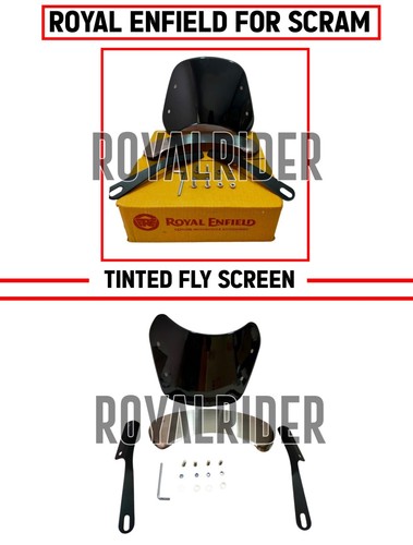 Fits royal enfield tinted fly - fits, "tinted