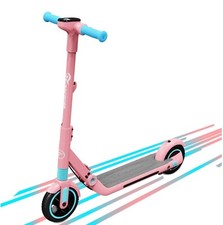 Electric Scooters For Kids Ages 4-10 UK E-Scooter Pink 14km/h LED Display Light