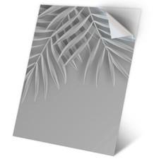 1 x Vinyl Sticker A2 - BW - Teal Palm Leaf Summer #35605
