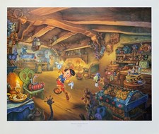 Tom duBois PINOCCHIO MAGICAL ADVENTURE Hand Signed L/E Lithograph 22" x 28"