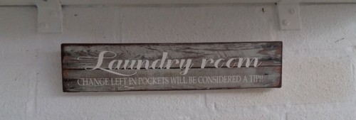Rustic laundry sign - laundry, shabby