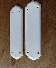 White victorian fingerplates - victorian,