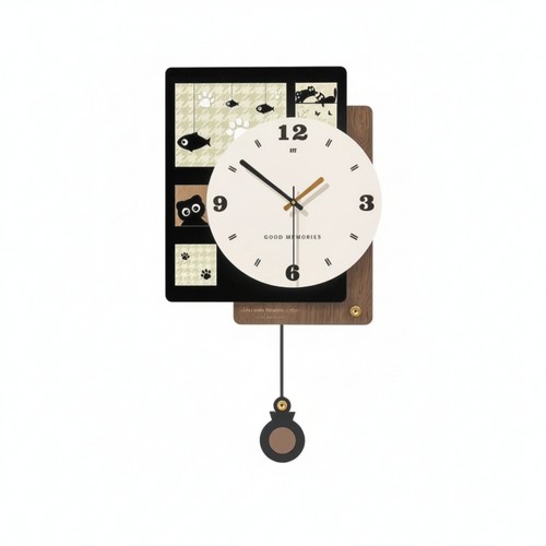 Retro wall clock - wall, decorative