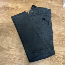 883 Police Cassady Regular Dark Grey Jeans Men's Waist 32 Short Leg Button Fly