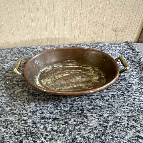 Vintage oval copper - vintage,