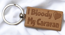 Caravan Keyring Gift I Bloody
