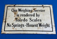 C.1930 Toledo Scales Porcelain