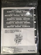 KUBOTA DIESEL ENGINE D905 1205 1505 1305 OPERATORS MANUAL