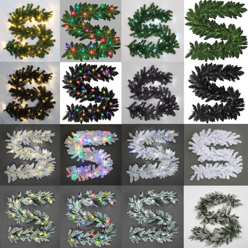 Christmas garland pre - pre, lit