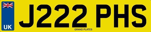 Joseph number plate j222 - joseph,