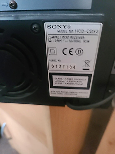Sony hcd cbx3 compact disc - hcd-cbx3,