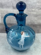 Mary Gregory Blue Glass