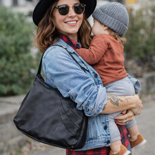 Kooba Black Leather Hobo Tote