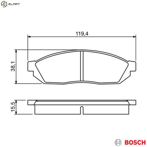 Brake pad set disc - disc, 986