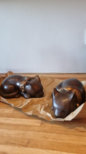 Pair antique bronze - pair,