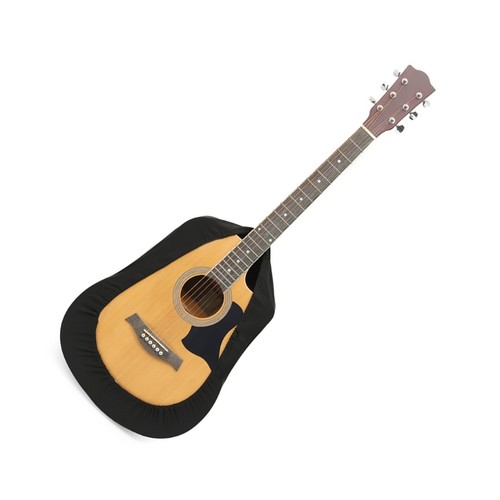 Black guitar dust cover - black,