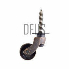 SOLID BRASS CASTORS 1" SCREW