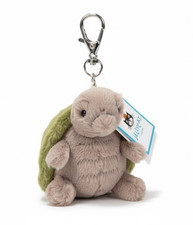 New Jellycat Timmy Turtle Amuseables Plush Bag Charm Keychain NWT