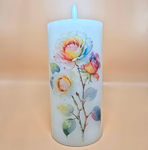 Real wax led candle - led,