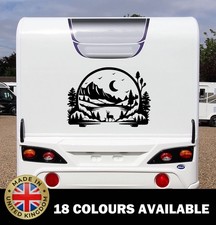 Mountain Scene Vinyl Decals Camper Van Caravan Motorhome Sticker Graphic