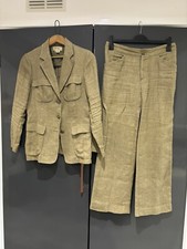 Vintage 1990s Women’s Zara Linen Suit / Coord Set- Size Small