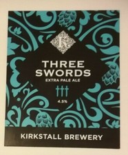 KIRKSTALL brewery THREE SWORDS