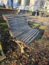 Stunning Faux Bois Branch Cast Iron Victorian Antique Garden Bench Seat